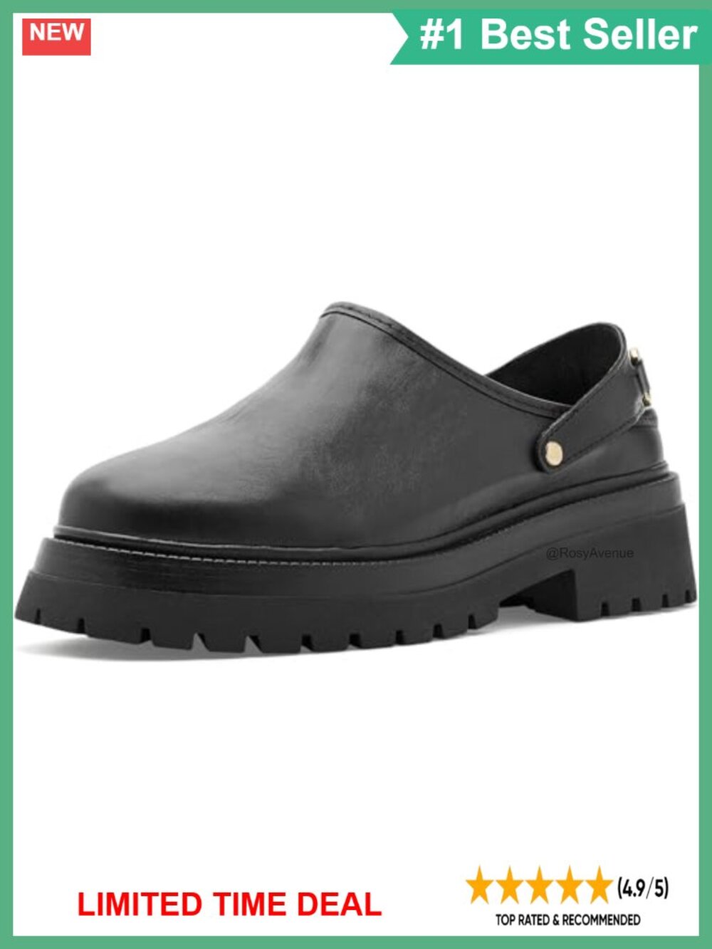 Steve Madden Erba Leather Clog, Open Toe Block Heel Party Shoe
